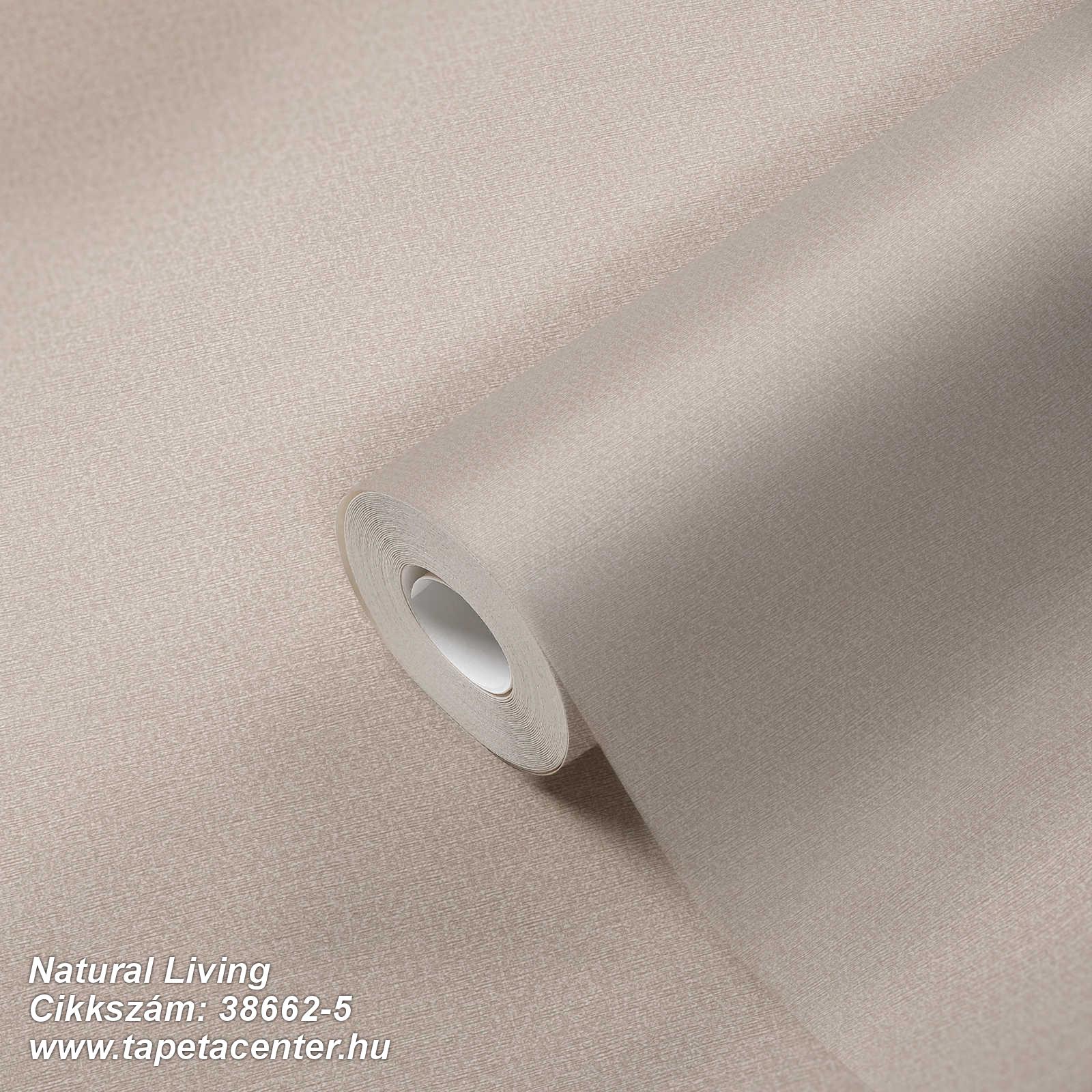 Egyszínű,textil hatású,bézs-drapp,illesztés mentes,lemosható,vlies tapéta 